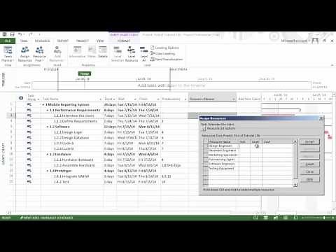 14 How to assign resources to specific tasks