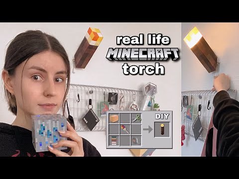 I made a minecraft torch in real life