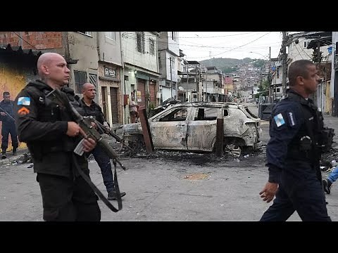 Brazil police raid on Rio drug trafficking gang leaves at least 64 people dead