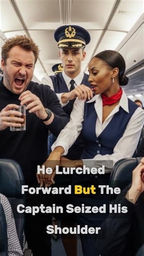 Passenger Screams at Crew… But the Captain’s Hand Stopped Him 😳✈️