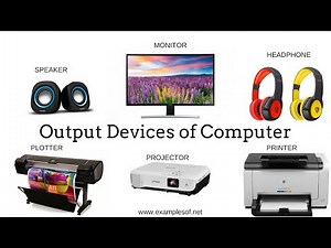 Output Devices, Computer output devices, Printer, Speaker, Monitor, how many types of output devices