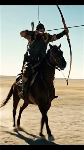 He Fires Arrows at Full Speed… Mongol Warrior Skill 🏹⚡