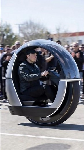 Elon Musk Drives Tesla’s One-Wheel Bike 😳 | Future Technology