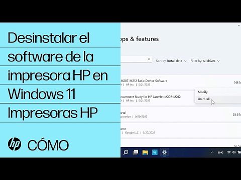 Cómo desinstalo el software de la impresora HP en Windows 11 | Impresoras HP | HP Support