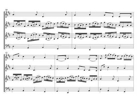 Pachelbel Canon en Re Mayor Partitura y Audición.