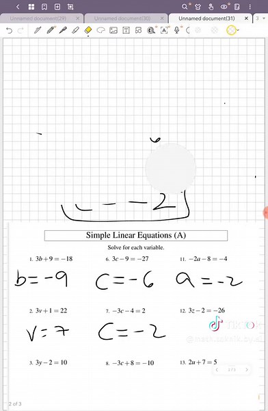 Pag-solve sa Variable sa Simple Linear Equations