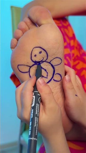 Draw a Turtle from a Circle On Your Feet? 🐢 #kids #art
