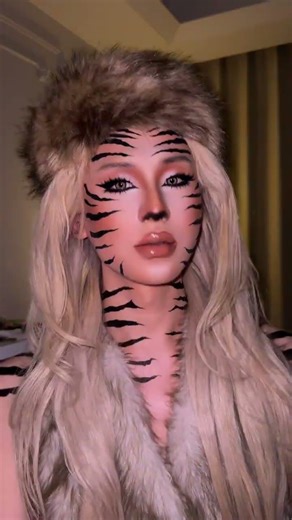 Katy Perry's Roaring Makeup Transformation: Tiger Edition