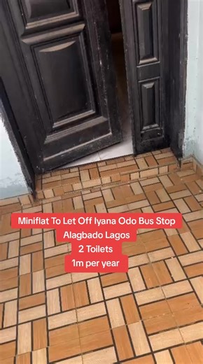 TO LET just out now Lovely standard mini flat pop with 2toilets personal prepaid meter Fence and gated floor compound inside secured estate with uniform security men Location iyana Odo axis via jokeayo Alagbado Lagos Rent. 1m per annual Decent client with Good job Needed single or married Dm for total package