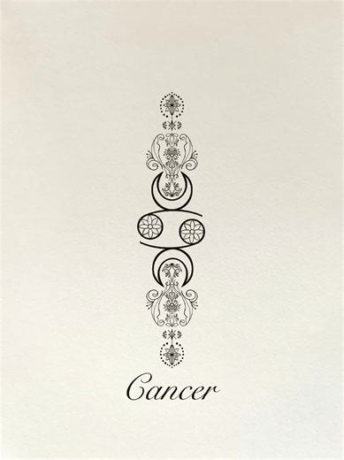 Cancer Zodiac Sign Tattoo Design Ideas for Art Lovers