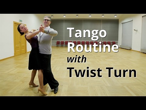 Tango Routine with Natural Twist Turn | Tango Figures