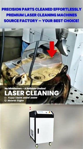 Precision Parts Cleaned Effortlessly | Premium Laser Cleaning Machines Direct from Factory