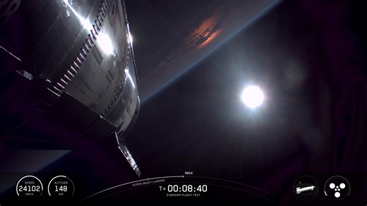 72K views · 1.4K reactions | Starship’s ascent burn is complete and is now coasting through space | SpaceX | Facebook