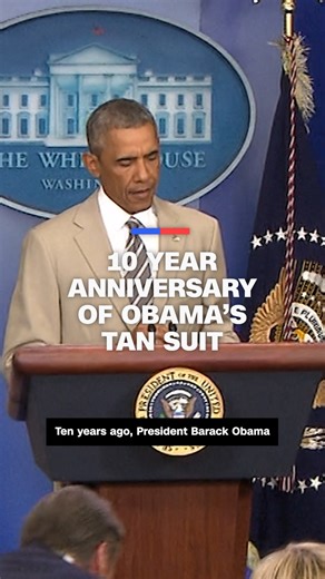 CNN's Kasie Hunt looks back on former President Barack Obama's tan suit, which generated a massive amount of buzz in 2014. | CNN