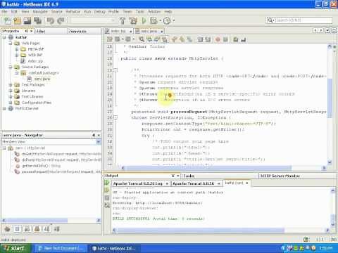 Running simple servlet using Netbeans