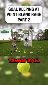 Goal Keeping At Point Blank Range 2! #comedyreels #stunt #sports | Marty and Michael