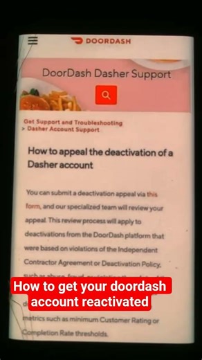 how to reactivate your dasher account #doordashdriver #dasher