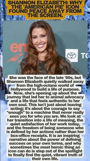The Truth About Shannon Elizabeth’s Hollywood Exit! ߥ✨ #ShannonElizabeth