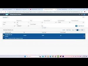 SAP SD Step 3 Create BP Relationship