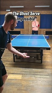 The Ghost Serve Level Easy - Impossible #tabletennis #pingpong