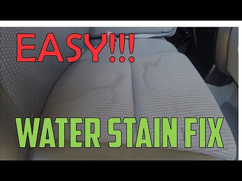 How to Fix Cloth Seat Water Stains - 3 Steps EASY