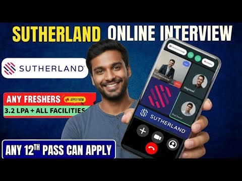 Sutherland Hiring Freshers Online | 12th Pass Eligible | Complete Interview Process