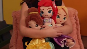 Disney Store Official Princess Plush Doll, Belle from Beauty and The Beast, Medium 14 Inches, Soft Plushy with Embroidered Features, Princess Toys for Girls, Disney Dolls, Stuffed Animals for Girls