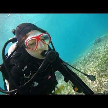 Dream girls in latex full face gas masks and scuba diving dress