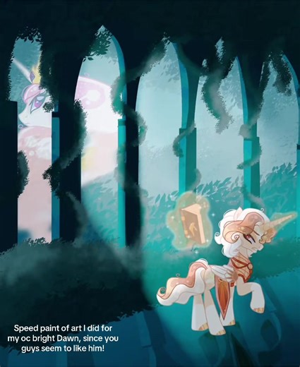 Speed Painting Princess Celestia Inspired by Yorü.Pixel