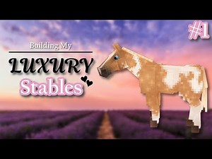 BUILDING LUXURY STABLES - Episode #1 | Minecraft Equestrian Roleplay Server
