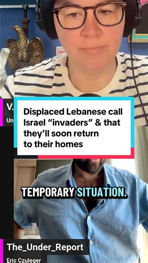 Displaced Lebanese tell Eric @the_under_report🕵🏻‍♂️ that Israel isn’t a colonizing force, but invaders who must leave. Eric explained that this is about Lebanese belief that Israel’s invasion is temporary and that the ability to return home will soon become. #lebanon🇱🇧 #beirut #israel #geopolitics #news
