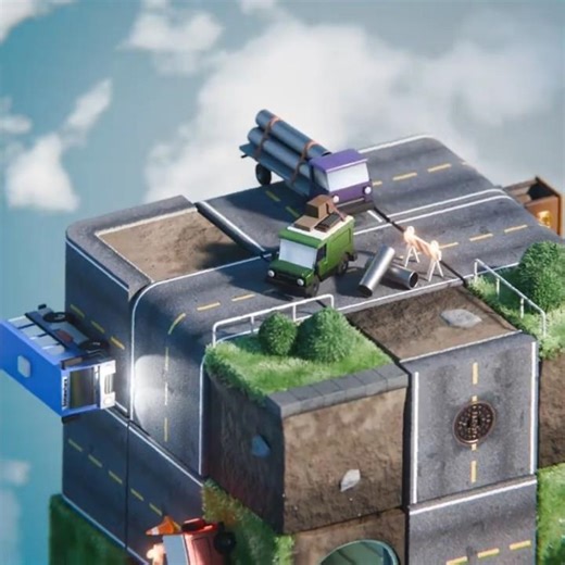 Streets of Rubik's - Traversal Loop 2026 (with music)