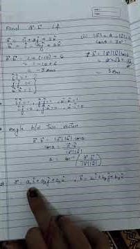 #finding angle between two vectors (component form)