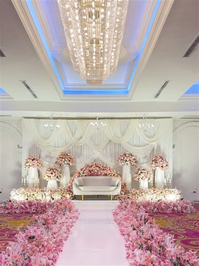 Mishka & Abdullah Pink Theme Wedding Decorations | Elegant Pink Wedding Ideas