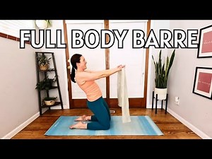 40 Minute Full Body Barre Workout with Resistance Band | Low Impact Total Body Toning