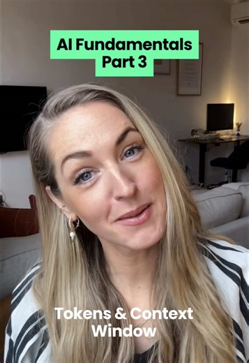 A token is a small unit of data that AI breaks information down into before it can process it. For text, think of it as a chunk smaller than a word but bigger than a letter. Roughly 1,000 tokens is about 750 words. But tokens aren't just text. In multimodal AI models, a token can also represent a small piece of audio, image, or video data. It's how AI breaks down any input into bite-sized pieces it can actually work with. Here's why this matters for you practically. AI has something called a con