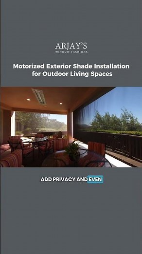 Motorized Exterior Shade Installation