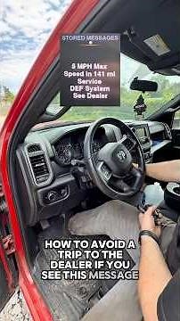 How to avoid engine derate due to DEF/DPF problem on Ram pickup truck with Cummins diesel engine.