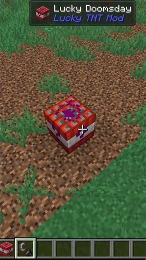 Lucky TNT… What Will Happen? 🍀💣 #minecraft