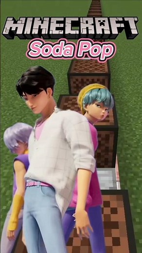 Saja Boys Soda Pop in Minecraft #minecraft #kpopdemonhunters #sodapop #sajaboys