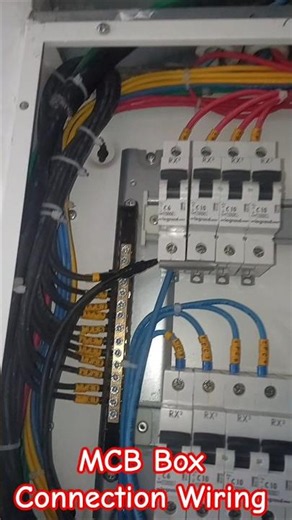 MCB Connection | DB MCB Wiring ▶️ #shorts #wiring ‪@MPElectrical-p4x‬