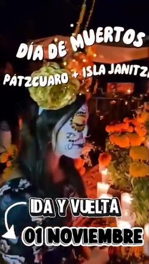 DÍA DE MUERTOS!! PÁTZCUARO ⛪ ISLA DE JANITZIO 🔥🏵️💀 A SOLO 🔥$1,290🔥 📌 SALIDA DEL HOTEL FIESTA AMERICANA DE LA MINERVA Y BURGER KING DE LA AUTOPISTA A LA ALTURA DE LA NUEVA CENTRAL CAMIONERA 🗓 01 NOVIEMBRE 2025 IDA Y VUELTA ▶️SALIDA: 7:00AM ▶️REGRESO: 2:40AM YA EN GDL (Madrugada del Domingo) ✅INCLUYE: 🔷Transporte Redondo 🔷Seguro de Viajero durante los trayectos del transporte 🔷Coordinadores capacitados 🔷Pan de muerto para recibirte 🏵️💀😋 🔷Isla de Janitzio. 🔷Lancha ida y vuelta a la 