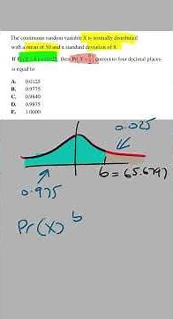 Normal Distribution Exam Practice Question (VCE Maths Methods)