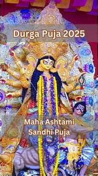 🔥 Maha Ashtami 2025 | Sandhi Puja Special | Durga Puja Kolkata 🙏✨ #Shorts