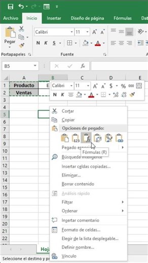 Convierte filas en columnas en Excel en segundos 🤯 (truco fácil) #excel #shorts #virales