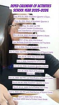 DepEd School Calendar S.Y. 2025-2026 - Mark Your Calendars!