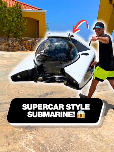 This supercar style submarine takes joyrides to a deeper level! 😮 #submarine #supercar #ocean