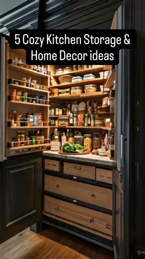 5 Cozy Kitchen Storage & Home Decor ideas. #kitchen #homedecor #kitchenpantry #kitchenhacks