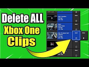 How to Delete ALL Clips on XBOX ONE and Free up SPACE (Delete Captures Fast!)