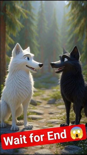 “Two Wolves Fight for One Deer | Moral Story in 3D Animation Wolf Fight Story #shorts #cartoonstory